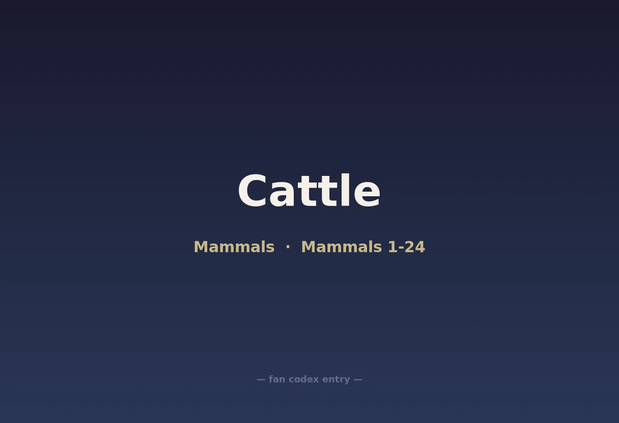 Cattle