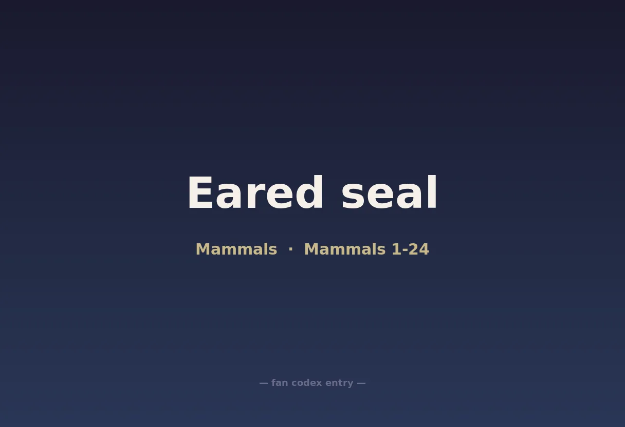 Eared seal