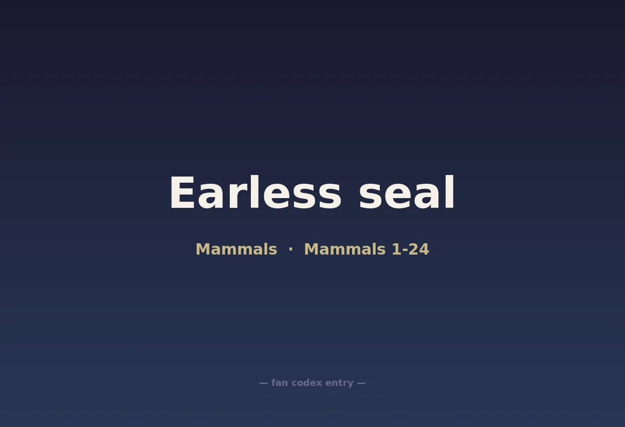 Earless seal